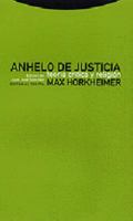 Anhelo de justicia: Teoría crítica y religión 8481644005 Book Cover