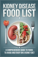 Kidney Disease Food List B0F1DHQTH6 Book Cover