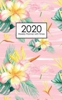 2020 Weekly Planner with Times: Floral Flower Week Hourly Organizer Dated Agenda Notebook Appointment Book Monday to Sunday 12 Months Calendar Jan 1, 2020 to Dec 31, 2020 1712015923 Book Cover