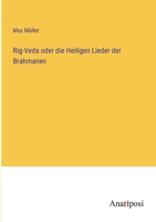 Rig-Veda oder die Heiligen Lieder der Brahmanen 3382014068 Book Cover