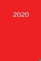 2020: 2020 Kalenderbuch A5 A5 Rot (German Edition) 1679538012 Book Cover