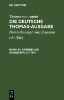 Stände und Standespflichten 3112658116 Book Cover