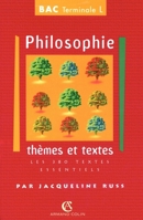 Philosophie. Thèmes et textes. BAC terminales S et ES: Les 270 textes fondamentaux (DD.ANTI COLIN F) 2200015550 Book Cover