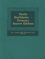 Emile Durkheim 1172644055 Book Cover