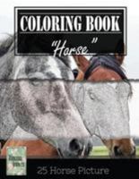 Horse Sketch Gray Scale Photo Adult Coloring Book 1544297173 Book Cover