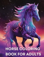 Horse Coloring Book for Adults: Awesome Large Coloring Pages for Adults B0C6BYXSJ4 Book Cover