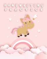 Preschool Handwriting Practice Book: Unicorn ABC Coloring and Handwriting Practice Book for Preschool, Kindergarten, and Grade 1 B08HG7TYBT Book Cover