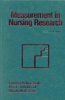 Measurement in Nursing Research 0803690479 Book Cover