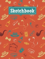 Sketchbook: 8.5 x 11 Notebook for Creative Drawing and Sketching Activities with Hipster Themed Cover Design 1709935707 Book Cover