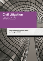 Civil Litigation 2020-2021 0198858442 Book Cover