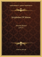 Syrphidae Of Maine: Second Report 1179240065 Book Cover