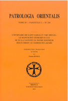 L'hymnaire De Saint-Sabas Ve-viiie Siecle: Le Manuscrit Georgien H2123. III. De La Nativite De Notre Seigneur Jesus-christ Au Samedi De Lazare (Patrologia Orientalis, 58) 2503600727 Book Cover