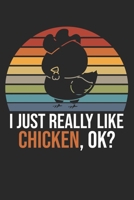 I Just Really Like Chicken, OK?: DIN A5 Huhn Notizheft - 120 Seiten gepunktetes Huhn Notizbuch f�r Notizen in Schule, Universit�t, Arbeit oder zuhause. - Eine tolles Geschenk f�r Ihre Liebsten. 1670824837 Book Cover