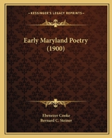 Early Maryland Poetry (1900) 110405101X Book Cover