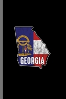 Georgia: Patriotic Georgia Flag Nationalism United States Of America Gift (6"x9") Lined notebook Journal to write in B07Y4KVKKW Book Cover