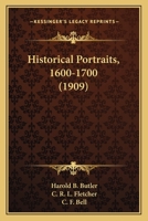 Historical Portraits, 1600-1700 0548650187 Book Cover