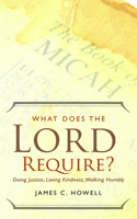 What Does the Lord Require?: Doing Justice, Loving Kindness, and Walking Humbly 0664236944 Book Cover