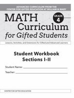 Math Curriculum for Gifted Students: Lessons, Activities, and Extensions for Gifted and Advanced Learners, Student Workbooks, Sections I-II (Set of 5): Grade 4 1646320247 Book Cover