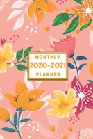 Monthly Planner 2020-2021: floral planner/calendar 2020 floral Monthly Pocket Planner, Calendar & Schedule Agenda, planner Gifts For Women, Men, Girls, Boys, Kids And Adults (6 x 9), 2020 planner flor 1660295920 Book Cover