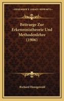 Beitraege Zur Erkenntnistheorie Und Methodenlehre 1016338708 Book Cover