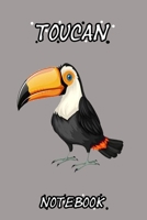 Toucan notebook: toucan notebook / journal with 100 lined pages 6x9 inch great gift for toucan lovers 1659225329 Book Cover