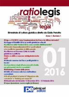 Ratio Legis (Numero 1, Anno 2016) 8899747016 Book Cover