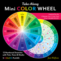 Take-Along Mini Color Wheel: 12 Numbered Swatches with Tints & Shades, 5 Color Plans 1644030616 Book Cover