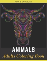 Animal Adults Coloring Book: An Adult Coloring Book for Animal Lovers for Stress Relief & Relaxation B08TQ4766W Book Cover