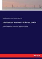 Publishments, Marriages, Births and Deaths 3337388957 Book Cover