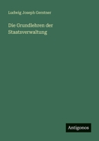 Die Grundlehren der Staatsverwaltung 338847320X Book Cover