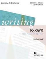 Writing Essays: From Paragraph to Essay 023041592X Book Cover