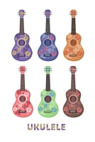 Ukulele notebook: Gift for Ukulele player, Aloha floral design (6" x 9" Lined Notebook, 110 Pages) 1087045355 Book Cover