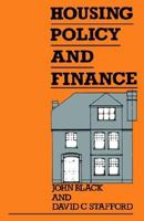 Housing Policy and Finance 0415004209 Book Cover