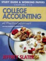 College Accounting: Study Guide + Working Papers 1-12 0132772159 Book Cover