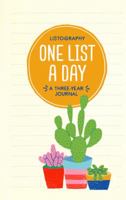 Listography: One List a Day: A Three-Year Journal (List Journal, Book of Lists, Guided Journal) 1452164444 Book Cover
