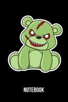 Notebook: A5 Notizbuch f�r Halloween und Zombie Apokalypsen Fans mit Zombie Kuscheltier B�r 169301131X Book Cover