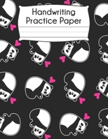 Handwriting Practice Paper: Panda Bear Pattern Blank Dotted Writing Sheets Notebook For Preschool Kindergarten 1st 2nd 3rd 4th 5th Grade 120 Pages 169106145X Book Cover