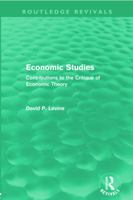 Economic studies: Contributions to the critique of economic theory 0710085737 Book Cover