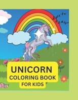 Unicorn coloring book for kids B0C1JCNP27 Book Cover