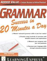 Grammar Success in 20 Minutes a Day [With Access Code] 1576857212 Book Cover