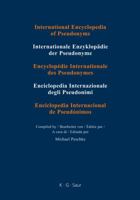 International Encyclopedia of Pseudonyms: Texlor - Zzambrokréti (International Encyclopedia of Pseudonyms) 3598249691 Book Cover