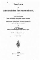 Handbuch Der Astronomischen Instrumentenkunde 153526277X Book Cover