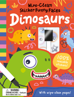 Wipe-Clean Sticker Funny Faces Dinosaurs 1835550371 Book Cover