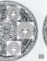 Mandalas Girls Faces .Coloring Pages for Adults 2487734124 Book Cover