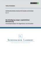 Die Kündigung Wegen Unpünktlicher Mietzahlung 3656648662 Book Cover