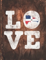 Love: Dominican Republic Flag Cute Personalized Gift for Dominican Friend  Undated Planner Daily Weekly Monthly Calendar Organizer Journal 1670372278 Book Cover