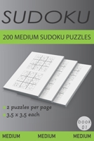 200 Medium Sudoku Puzzles: Book 1 B0915V5M1J Book Cover