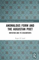 Anomalous Form and the Augustan Poet: Imitation and its Discontents (Routledge Studies in Eighteenth-Century Literature) 1041328982 Book Cover