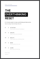 The Overthinking Reset: A 2-Minute Decision Tool to Stop Overthinking, Calm Your Mind, and Take Action Instantly B0GZRG1YK6 Book Cover