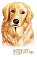 Internet Password Organizer: Golden Retriever Dog (Password Log Book) 1073481247 Book Cover